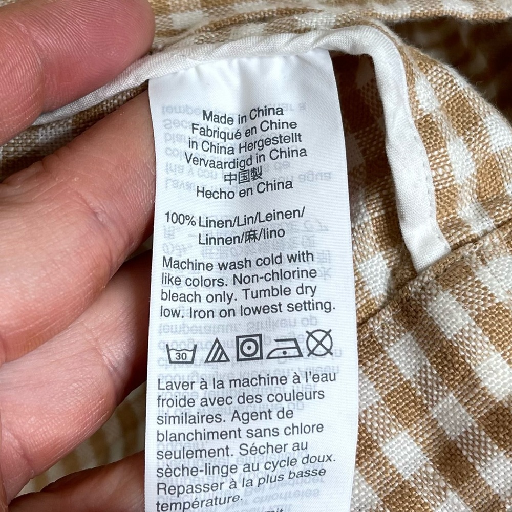 Madewell Linen Dorset Blazer in Gingham Check - Picture 6 of 7